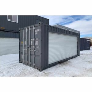 Conteneur de stockage 20 pieds avec grande porte roulante
