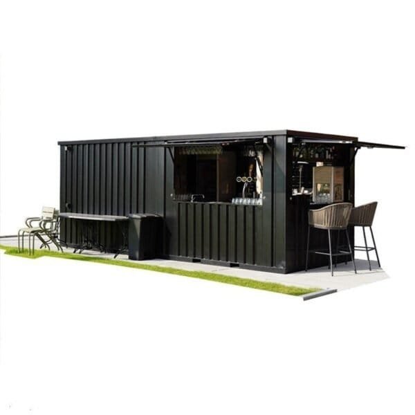 Conteneur bar extérieur amovible 8 x 2 mètres 26ft