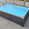 Piscine en conteneur de 6m x 2.4m avec éclairage LED