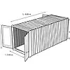 Container 20 Pieds Double Door