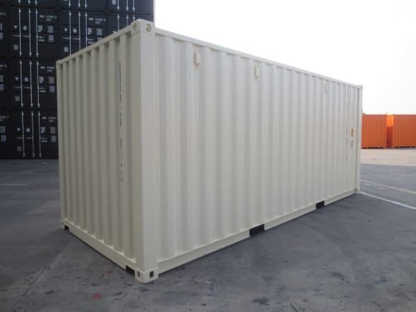 Container 20 Pieds Neuf 1er Voyage | Coloris Blanc crème
