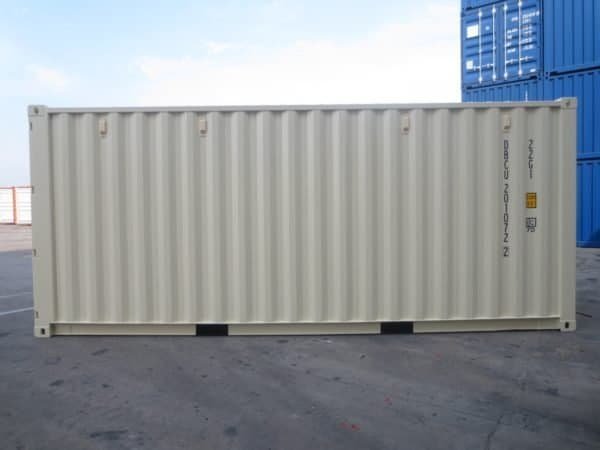 Container 20 Pieds Neuf 1er Voyage | Coloris Blanc crème