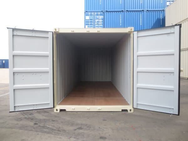 Container 20 Pieds Neuf 1er Voyage | Coloris Blanc crème