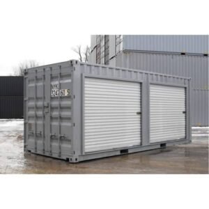 Conteneur de stockage 20 pieds avec portes roulantes