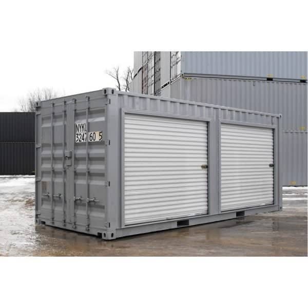 Conteneur de stockage 20 pieds avec portes roulantes