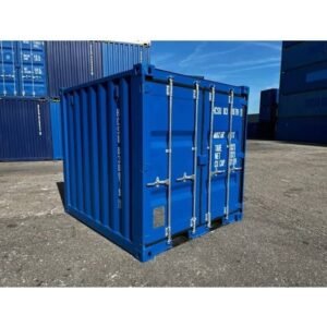 Container de Stockage 8 Pieds Bleu | Conteneur Compact Repérage Facile