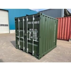 Container de Stockage 8 Pieds Vert | Conteneur Compact Discret pour Jardin