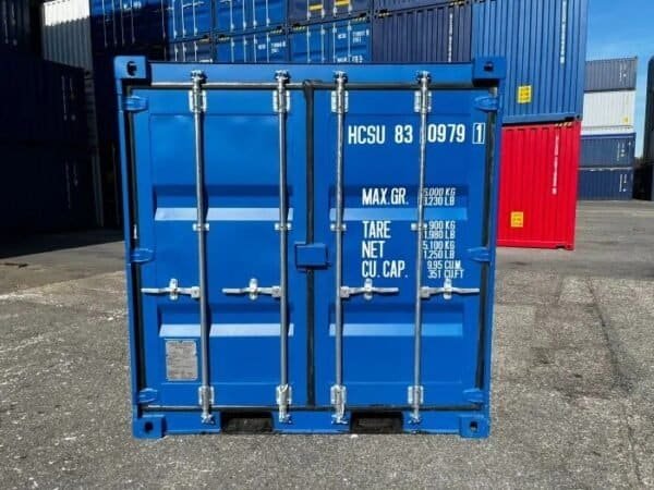 Container de Stockage 8 Pieds Bleu | Conteneur Compact Repérage Facile