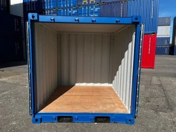 Container de Stockage 8 Pieds Bleu | Conteneur Compact Repérage Facile