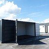 Container de stockage 20 pieds Open Side – Noir
