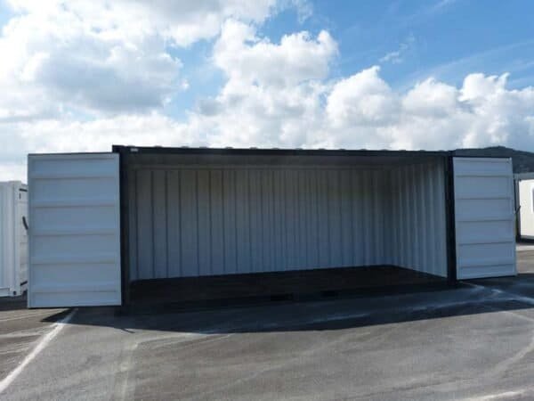 Container de stockage 20 pieds Open Side – Noir